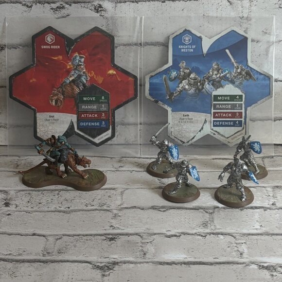 Heroscape Utgar’s Rage Knights & The Swog Rider COMPLETE